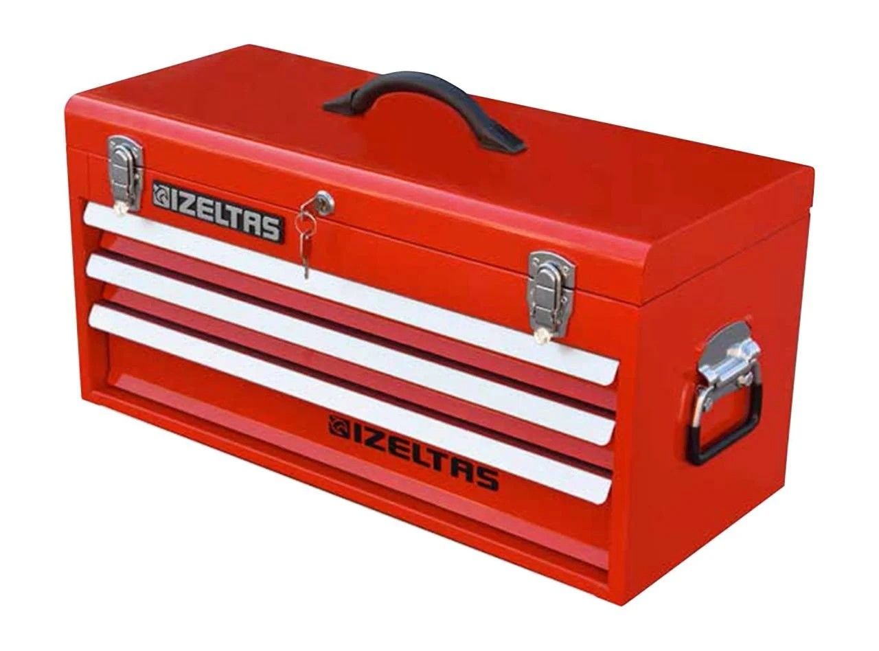 Çekmeceli Alet Sandığı Büyük Boy Kırmızı  Boş