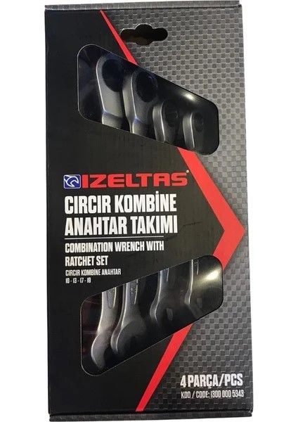 Cırcır Kombine Anahtar Takımı 4 Parça