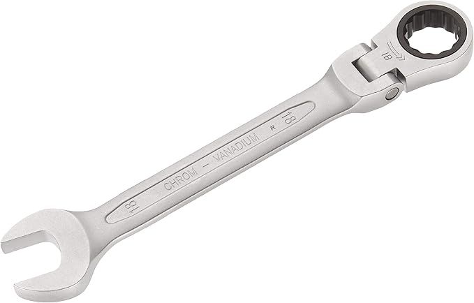 Mafsallı Cırcır Kombine Anahtar 18 Mm