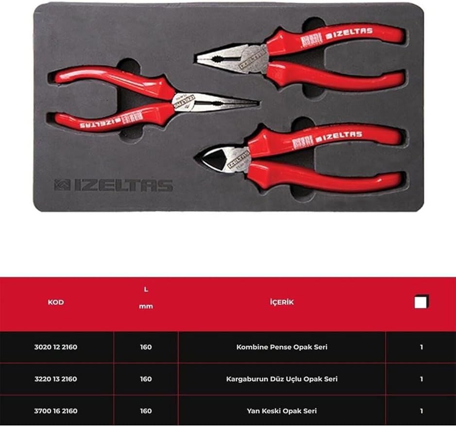 160 Mm Opak Pense Seti ( 3 Parça )